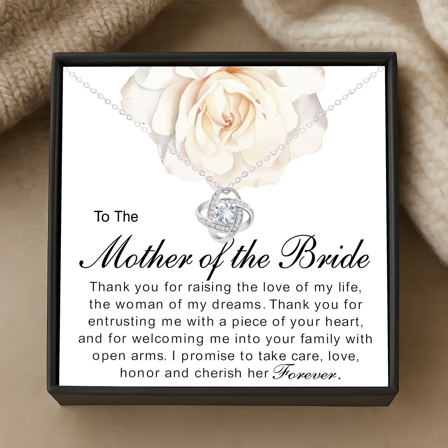 Mother of the Bride Necklace Gift from Groom – Sentimental Wedding Day Jewellery