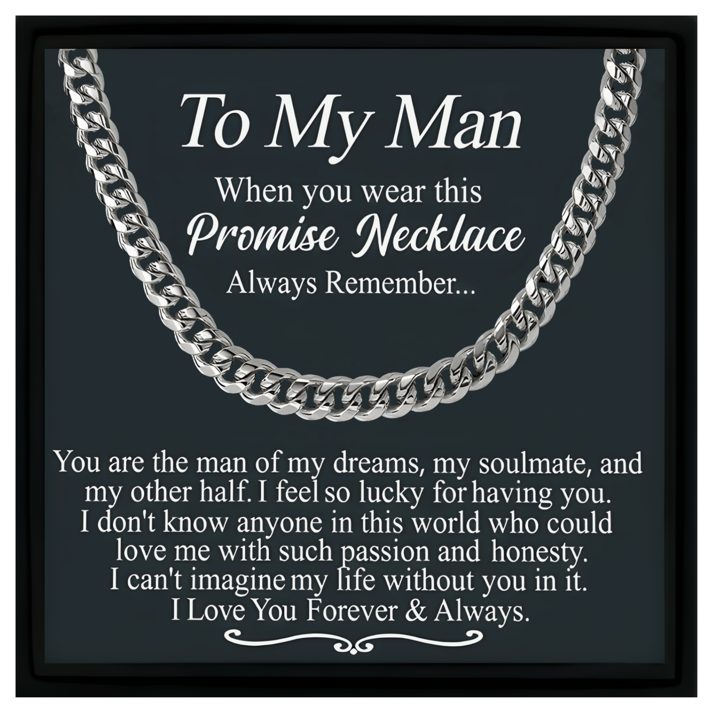 Promise Necklace Gift For Him