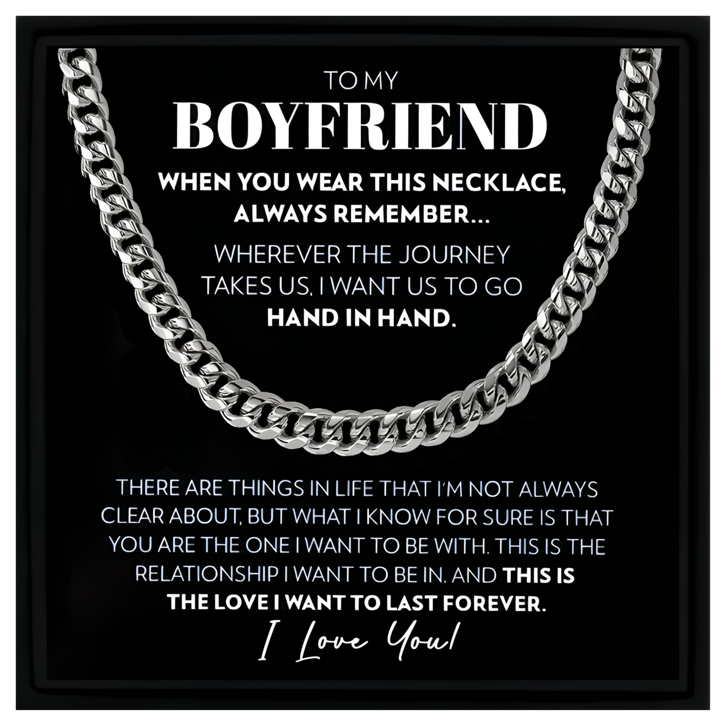 Gift for Boyfriend Cuban Chain Necklace