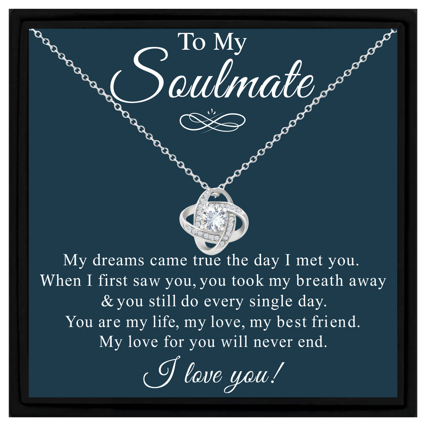 Necklace Gift for Soulmate With Heartfelt Message