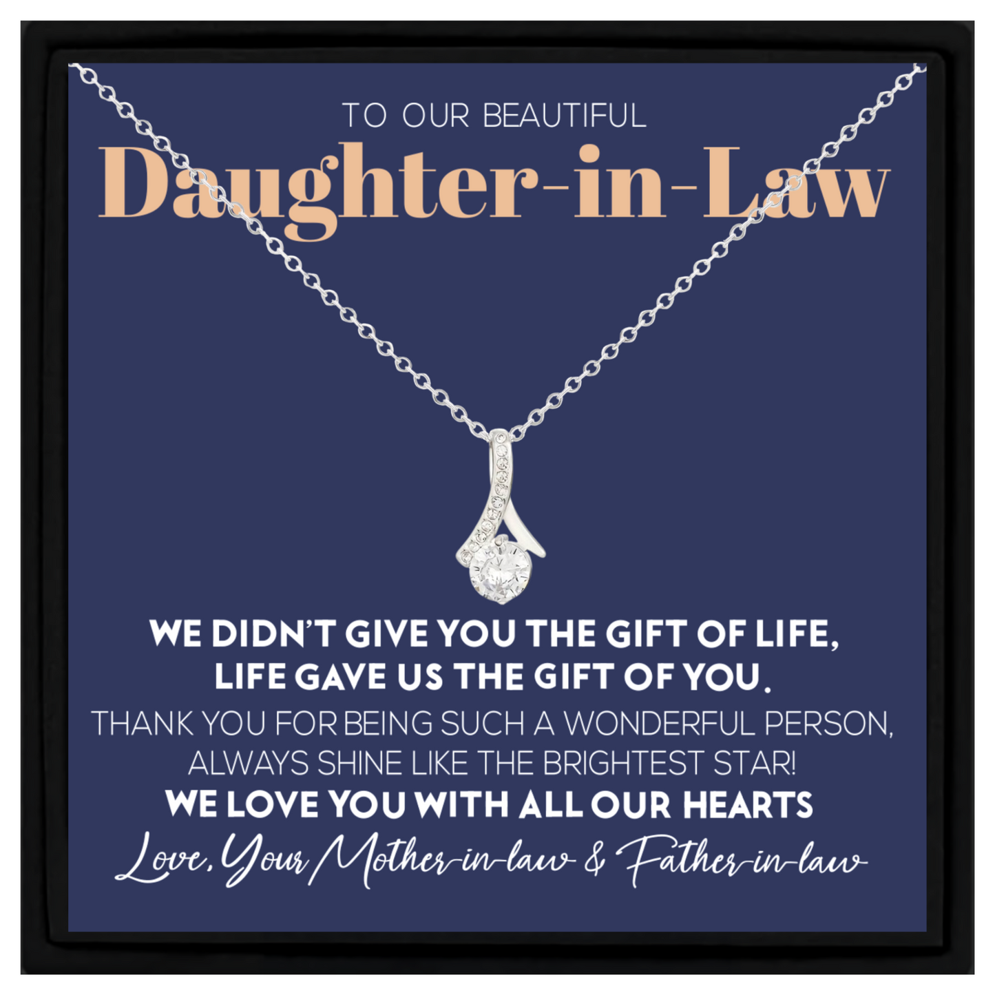 Gift For Our Daughter In Law From Mother in Law and Father in Law