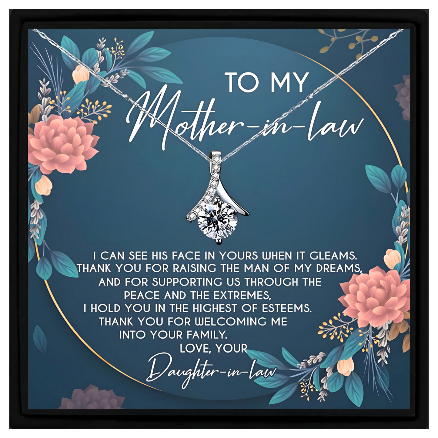To My Mother-in-Law Sterling Gift from Daughter in Law