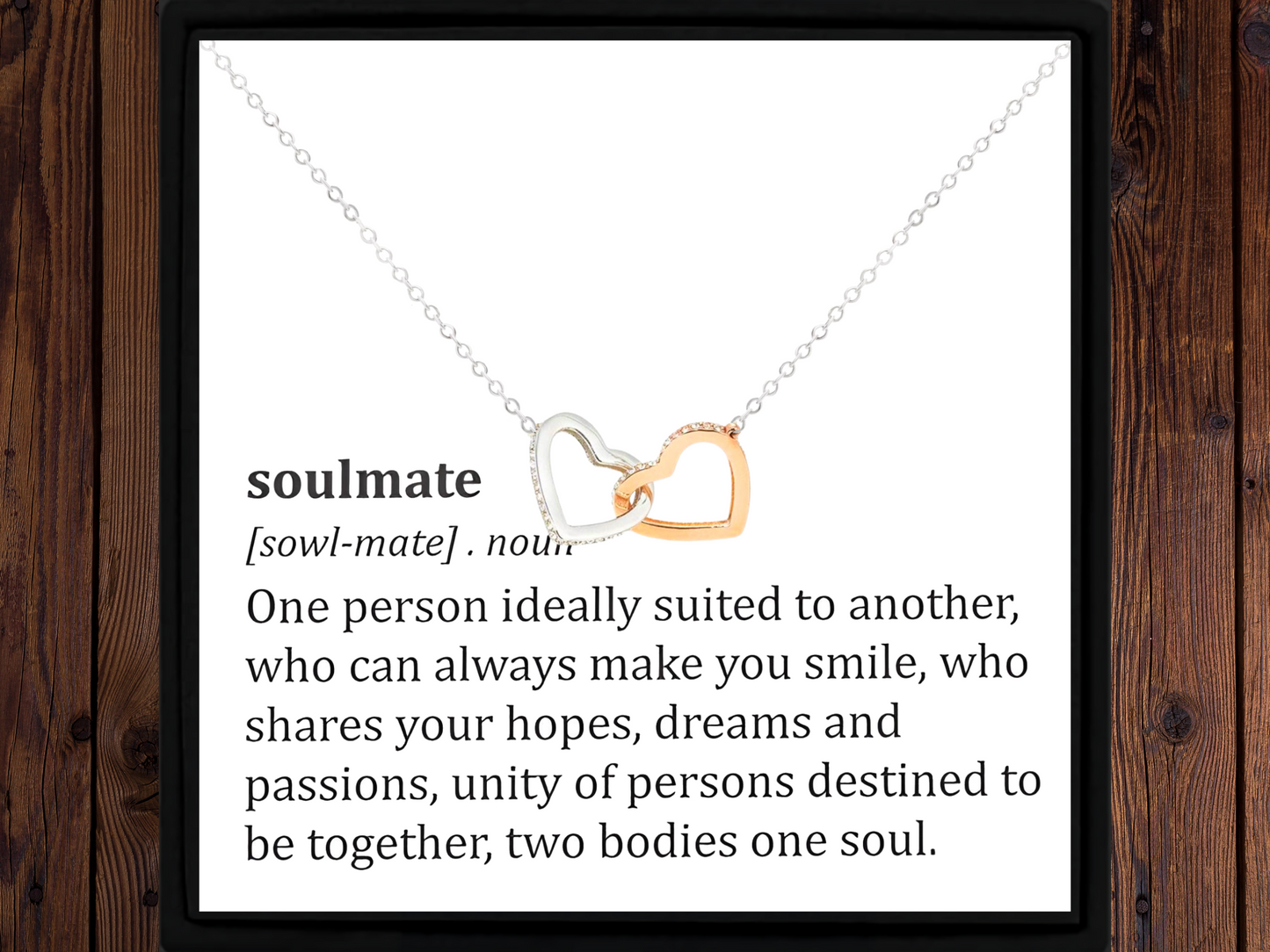Necklace Gift for Soulmate With Heartfelt Message
