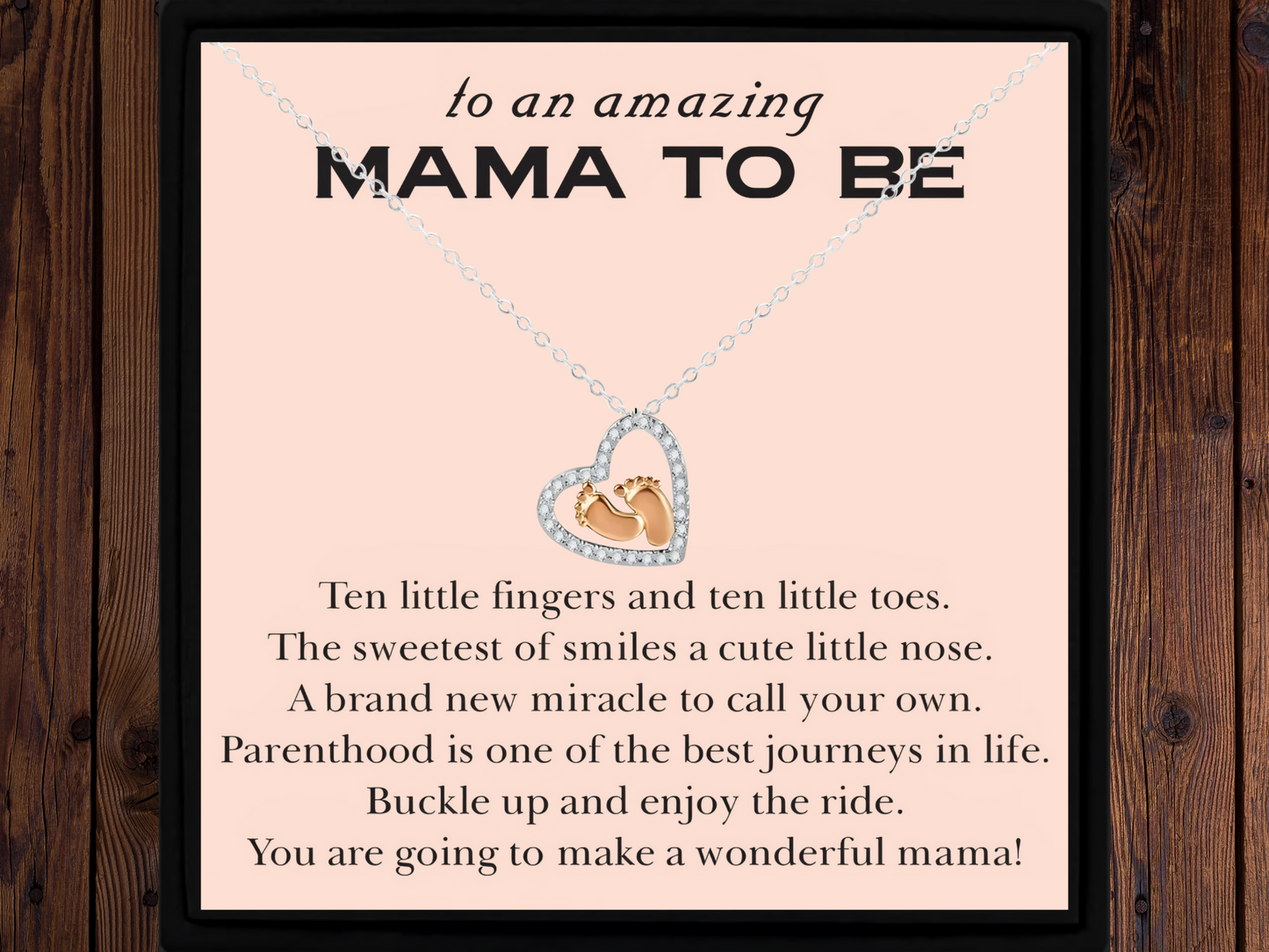 Mama To Be Necklace Gift for Pregnant Woman Baby Shower Present