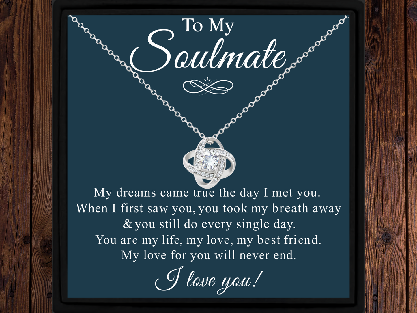 Necklace Gift for Soulmate With Heartfelt Message
