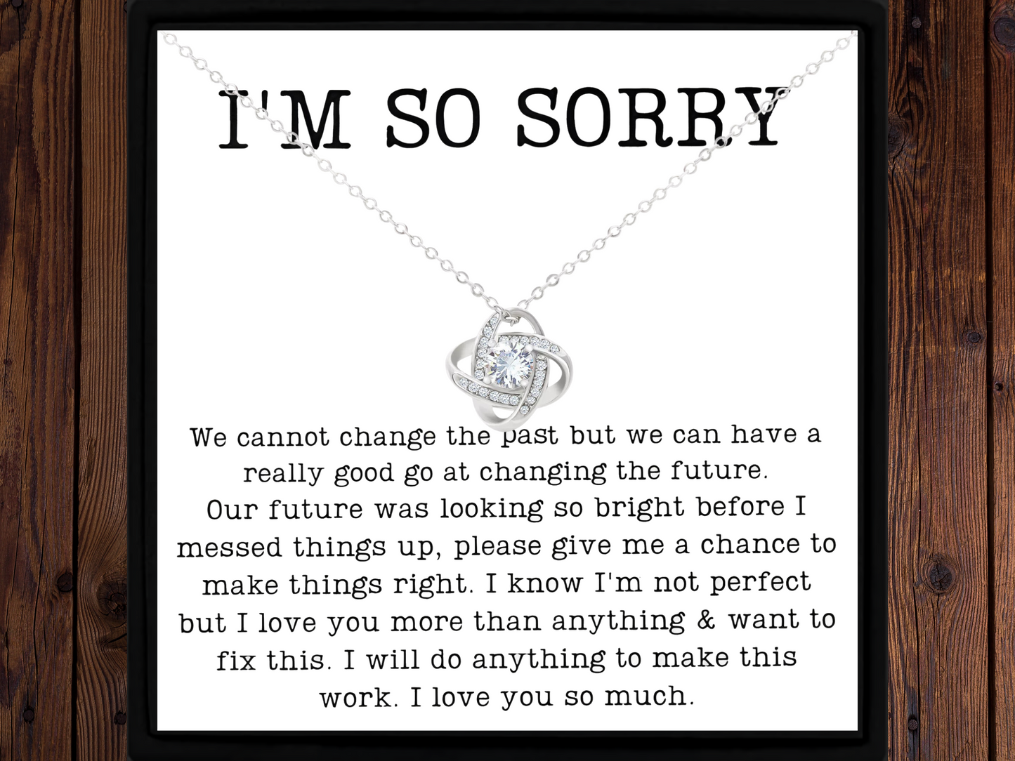 I’m Sorry Gift Necklace Gift Apology Gift