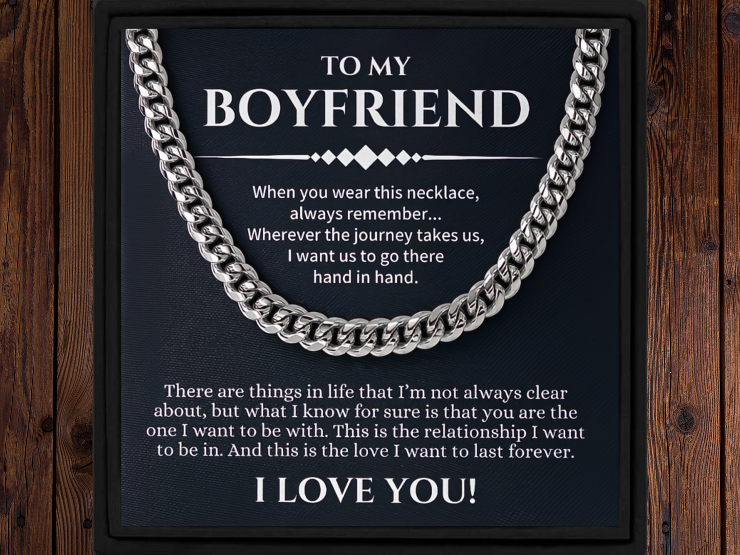 Gift for Boyfriend Cuban Chain Necklace
