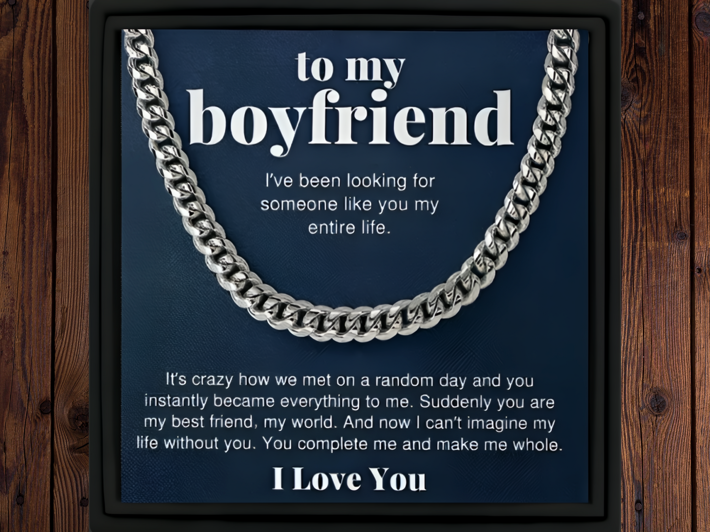 Gift for Boyfriend Cuban Chain Necklace