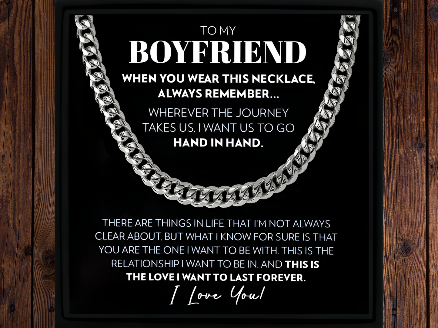 Gift for Boyfriend Cuban Chain Necklace