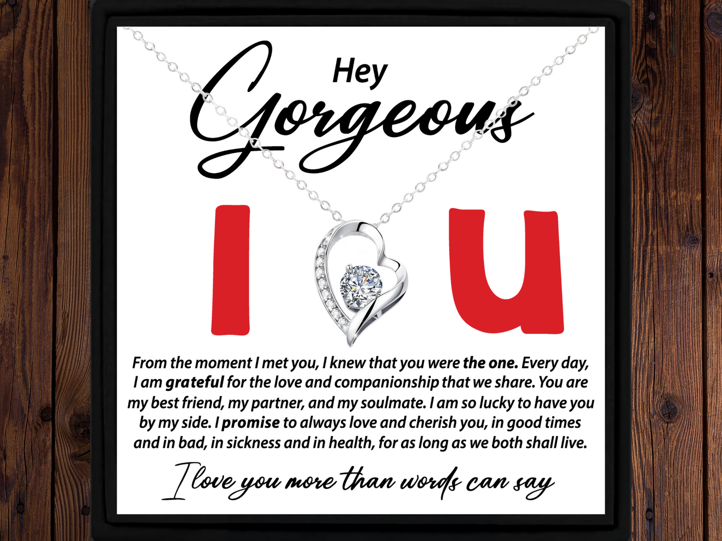 Hey Gorgeous Necklace Gift for Her
