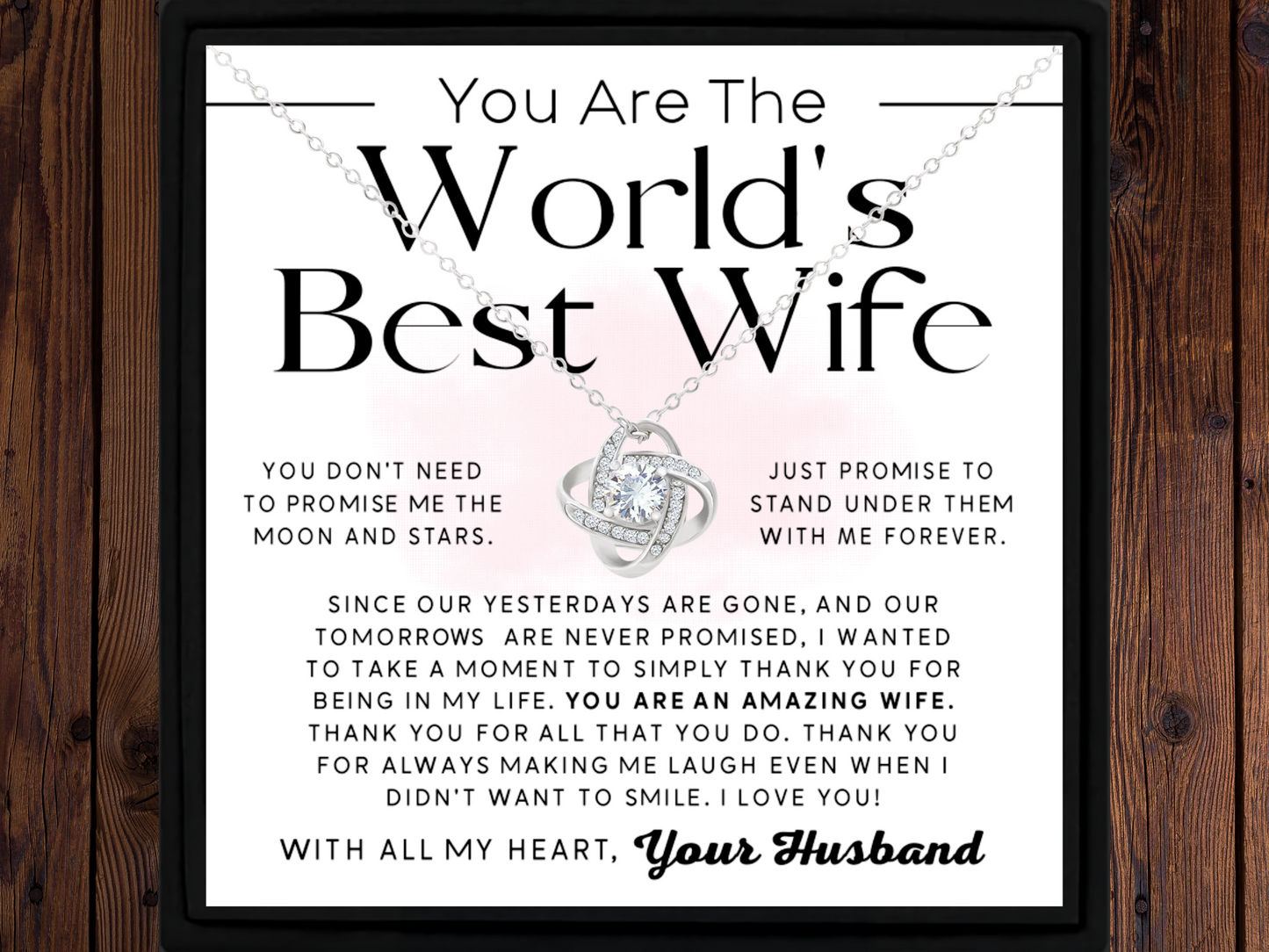 World's Best Wife Necklace Gift