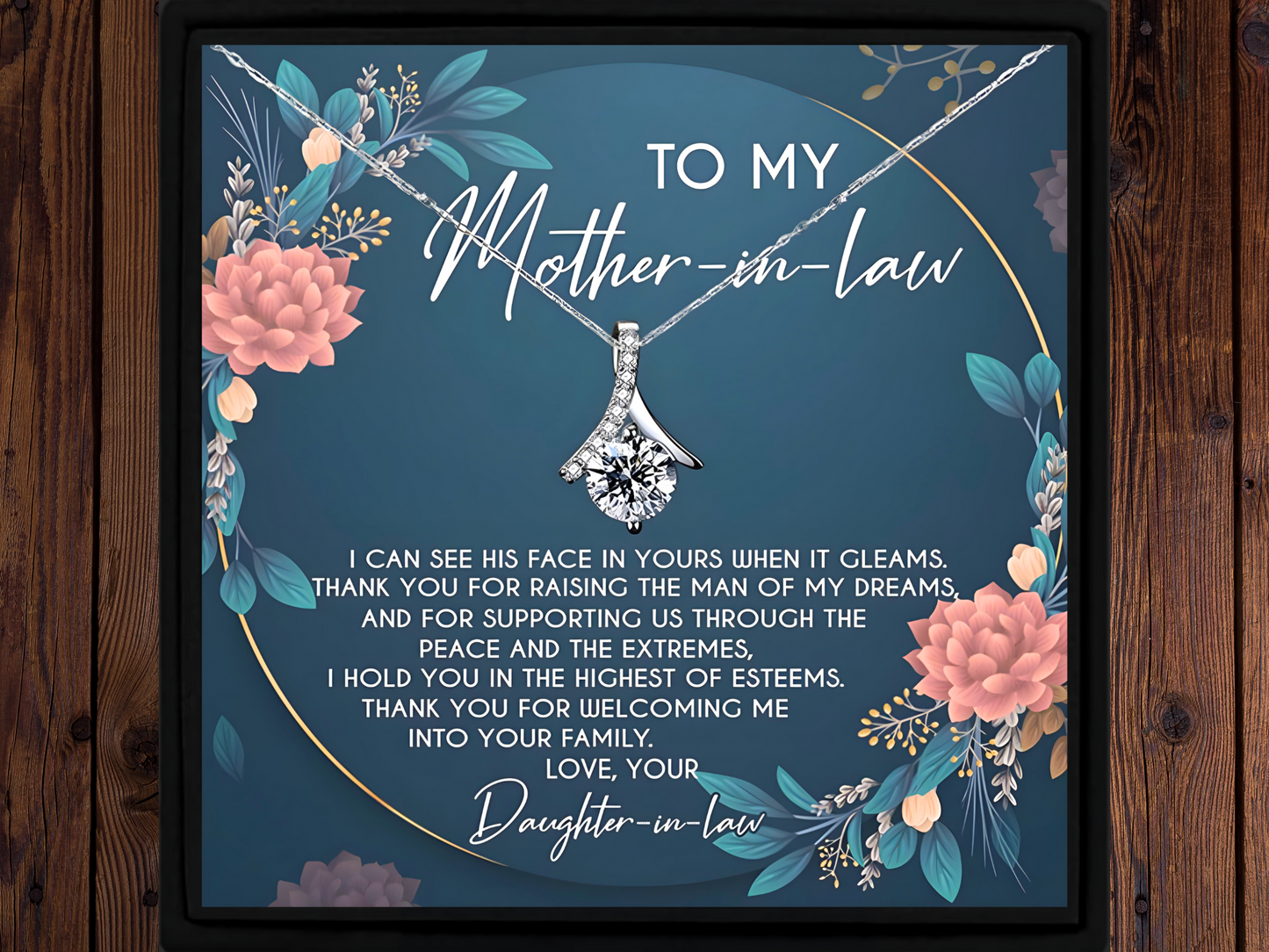 To My Mother-in-Law Sterling Gift from Daughter in Law