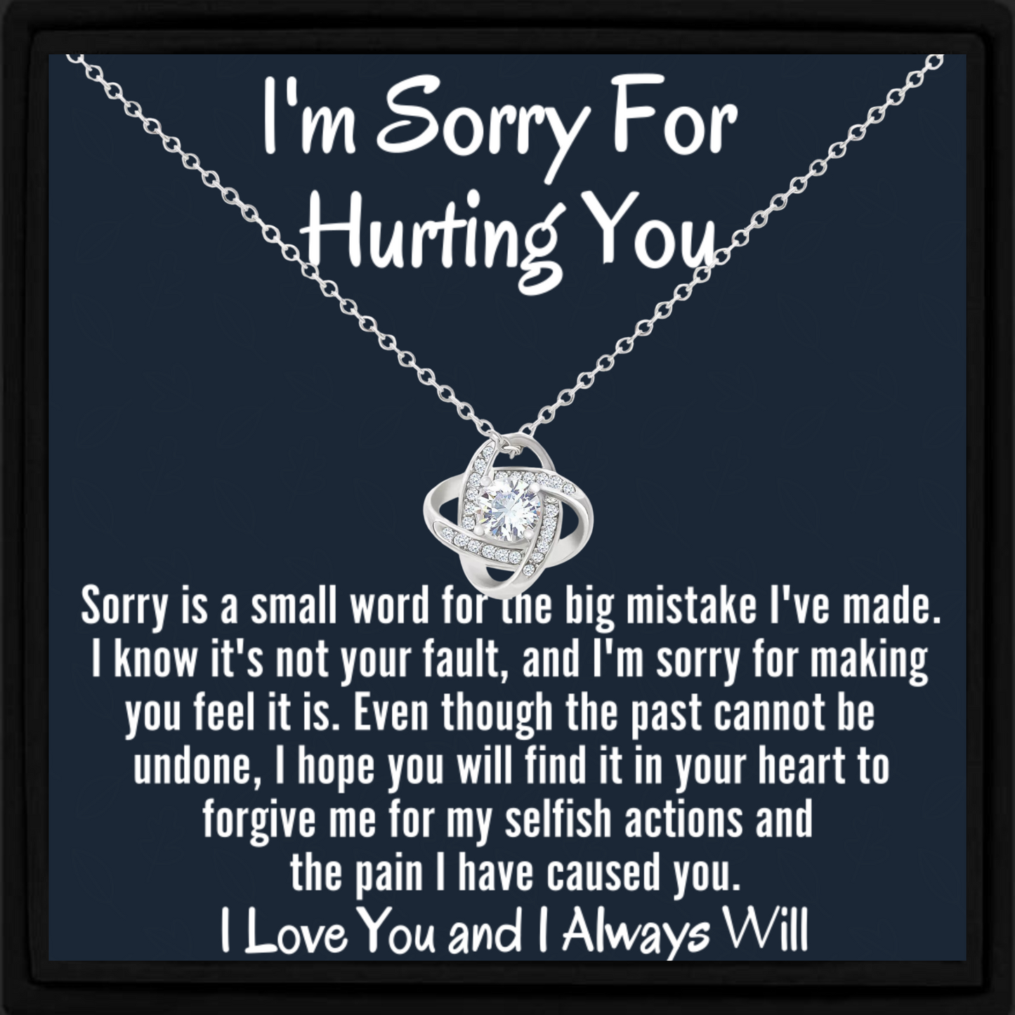 I’m Sorry for Hurting You Necklace Gift Apology Gift