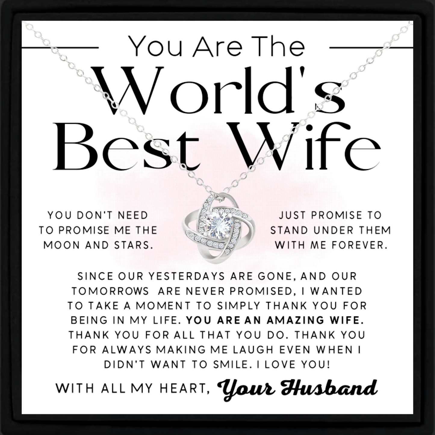 World's Best Wife Necklace Gift