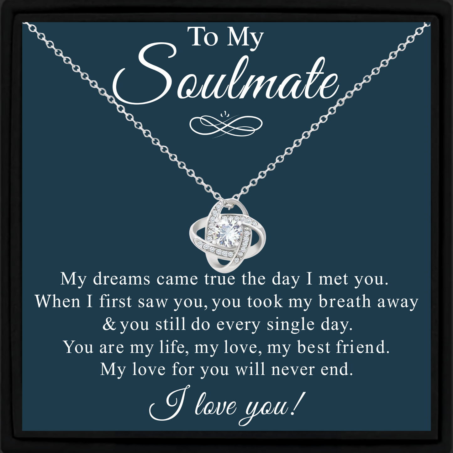 Necklace Gift for Soulmate With Heartfelt Message