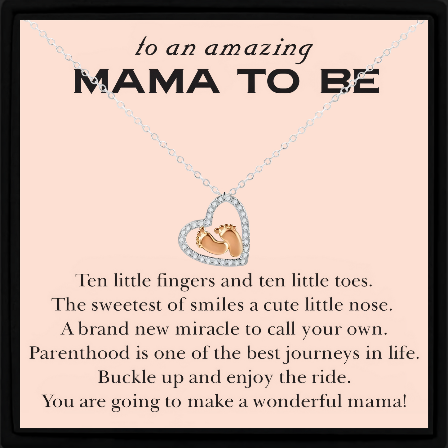Mama To Be Necklace Gift for Pregnant Woman Baby Shower Present