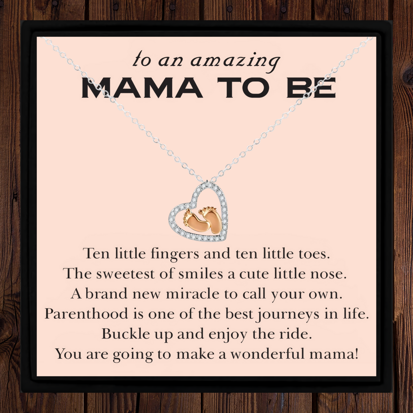 Mama To Be Necklace Gift for Pregnant Woman Baby Shower Present
