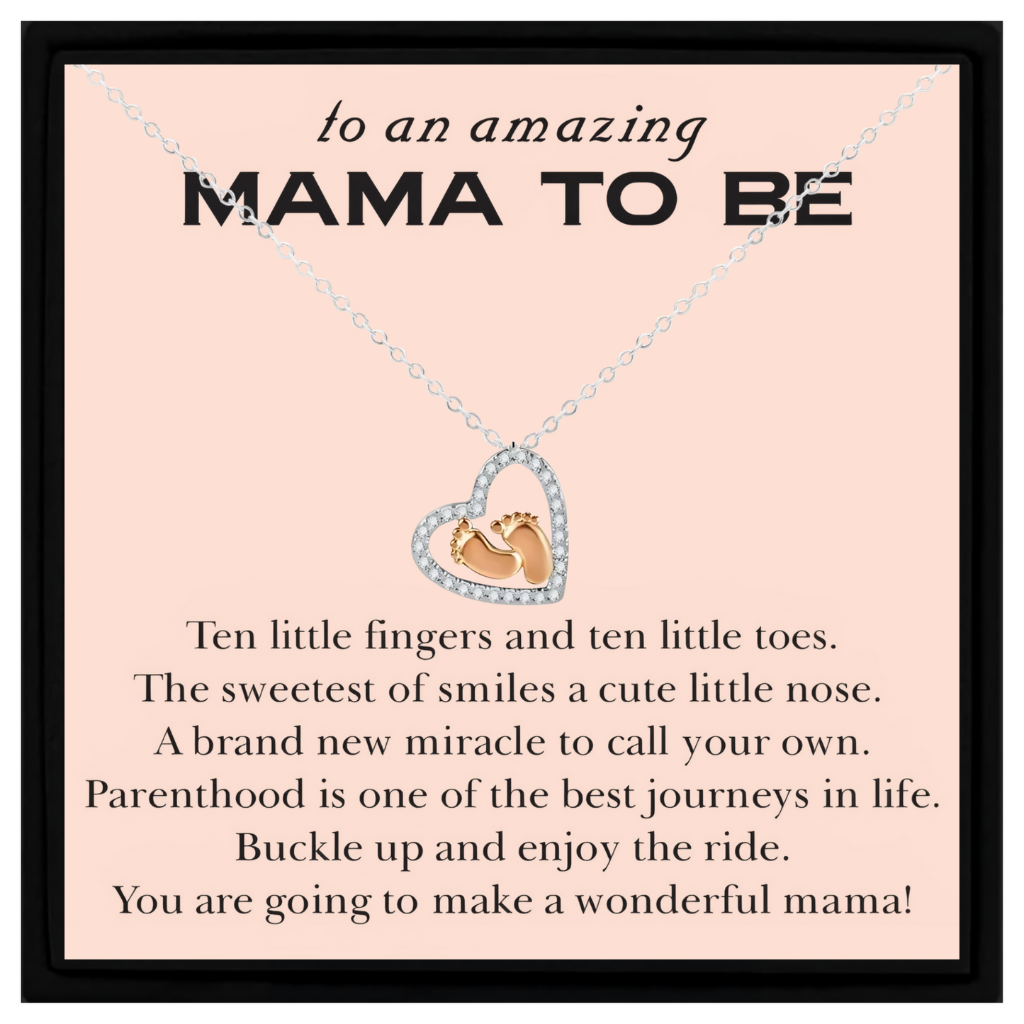Mama To Be Necklace Gift for Pregnant Woman Baby Shower Present