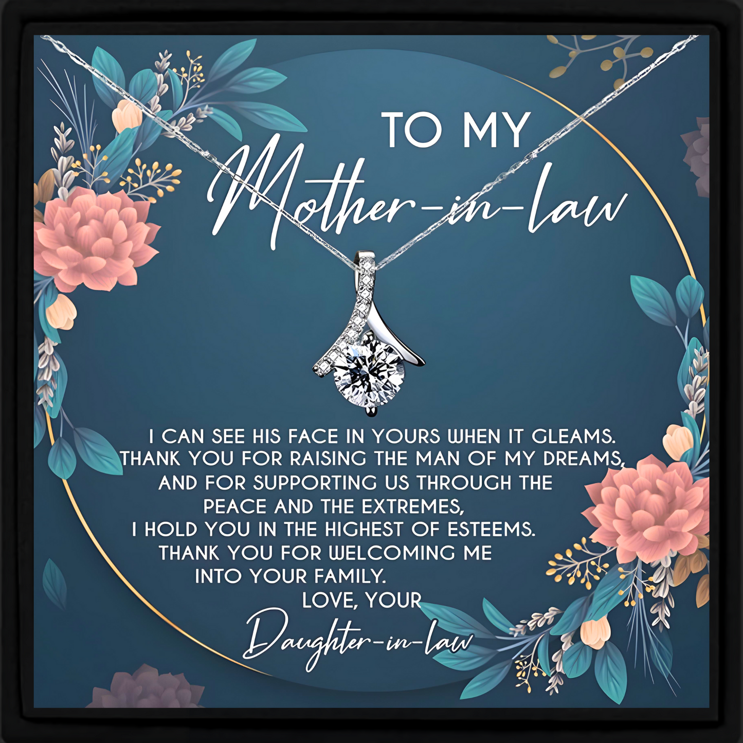 To My Mother-in-Law Sterling Gift from Daughter in Law