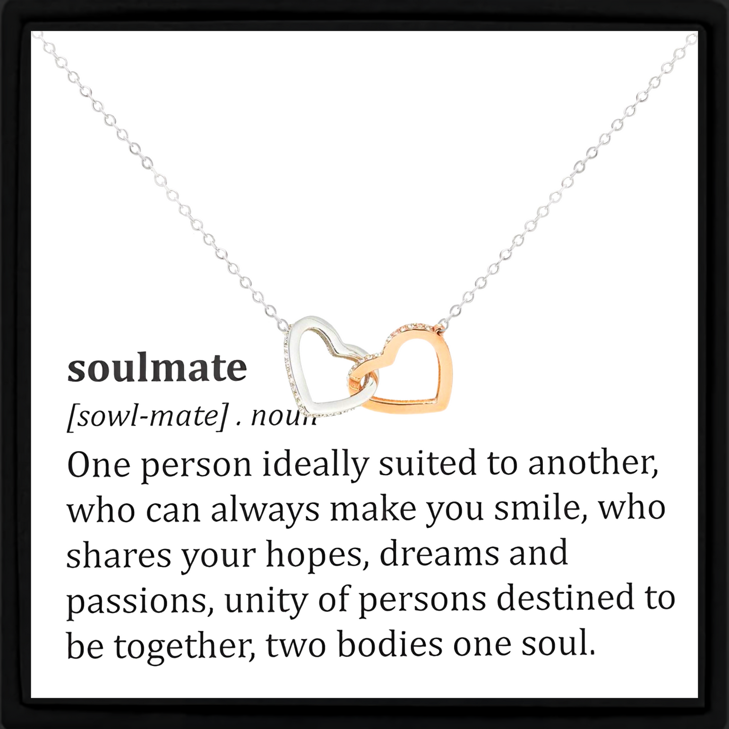 Necklace Gift for Soulmate With Heartfelt Message