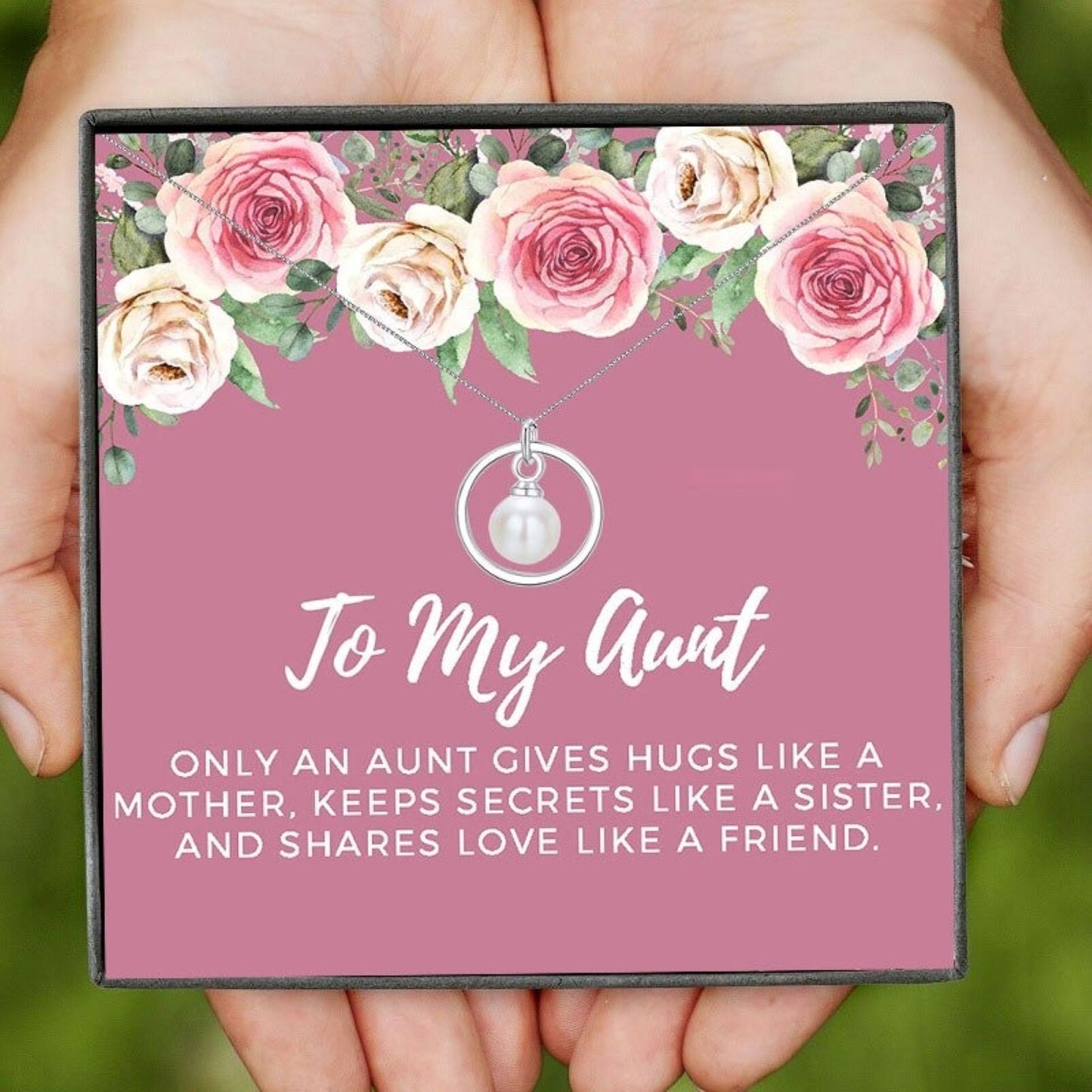 To My Aunt Necklace Gift