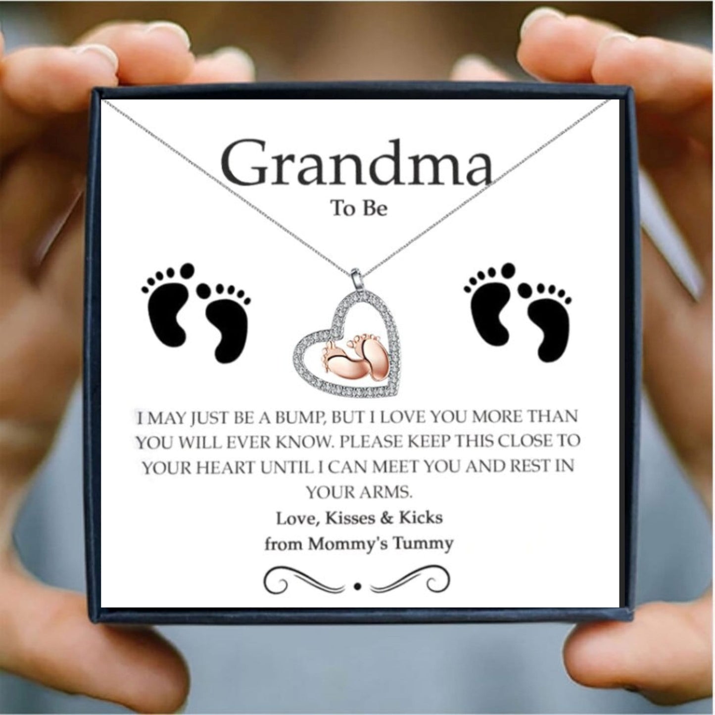 Necklace Gift for Grandma To Be