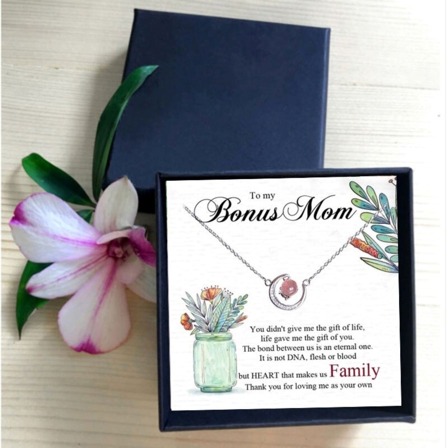 Necklace Gift For Bonus Mom