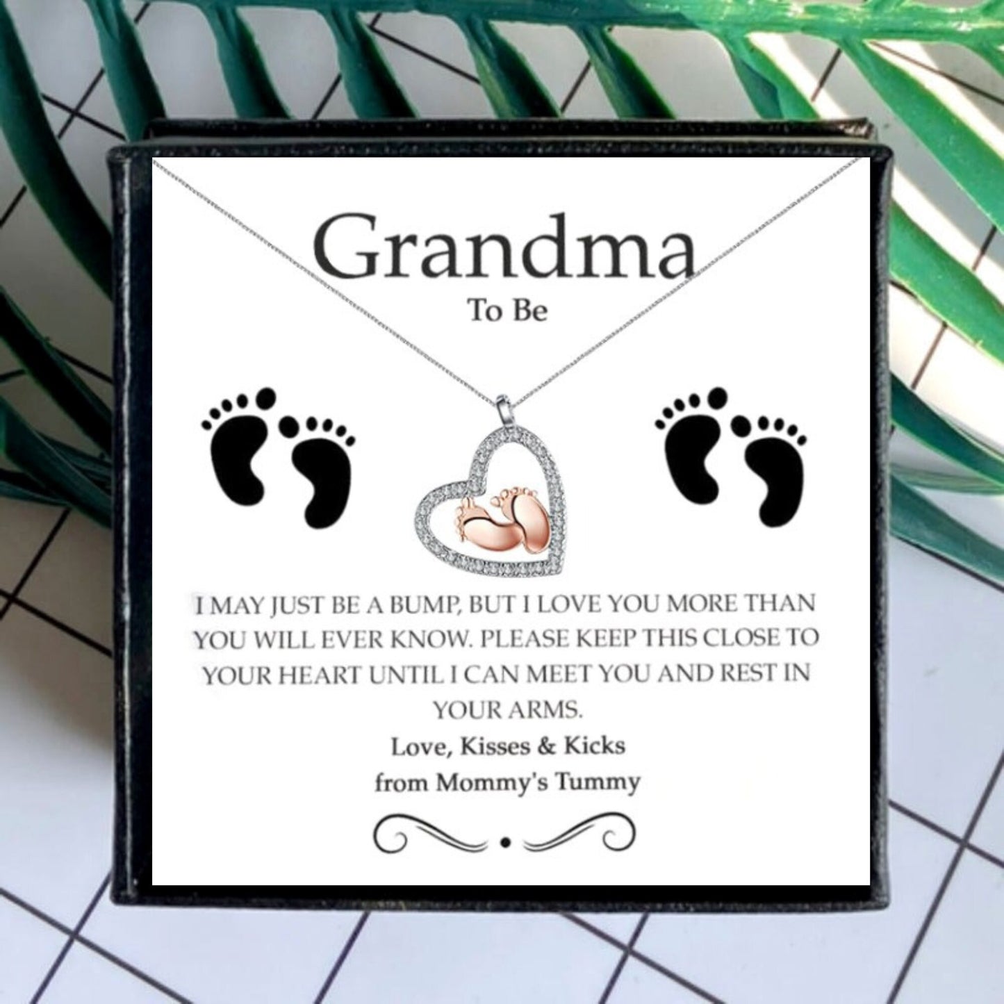 Necklace Gift for Grandma To Be