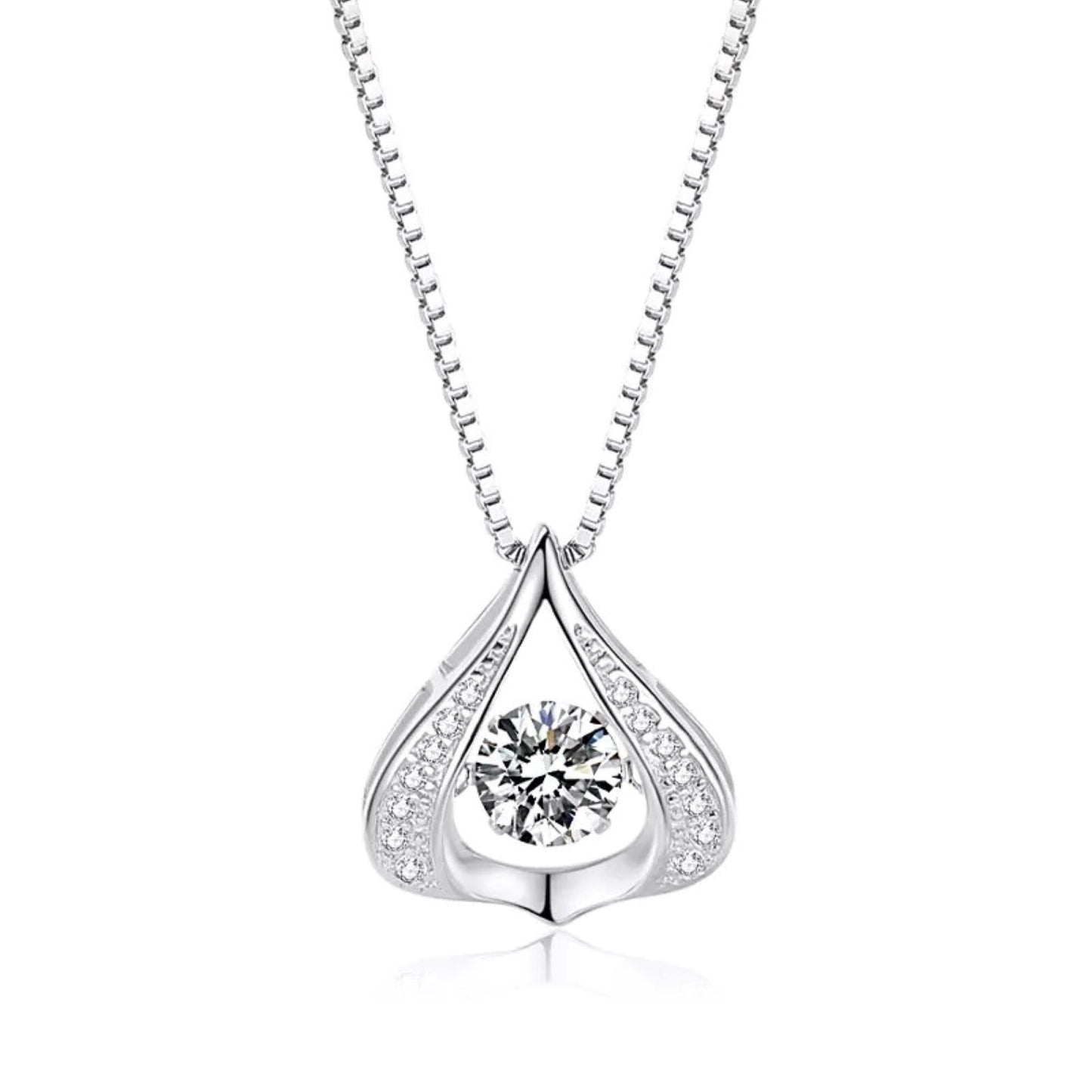 Christmas Gift for Mom Silver Necklace