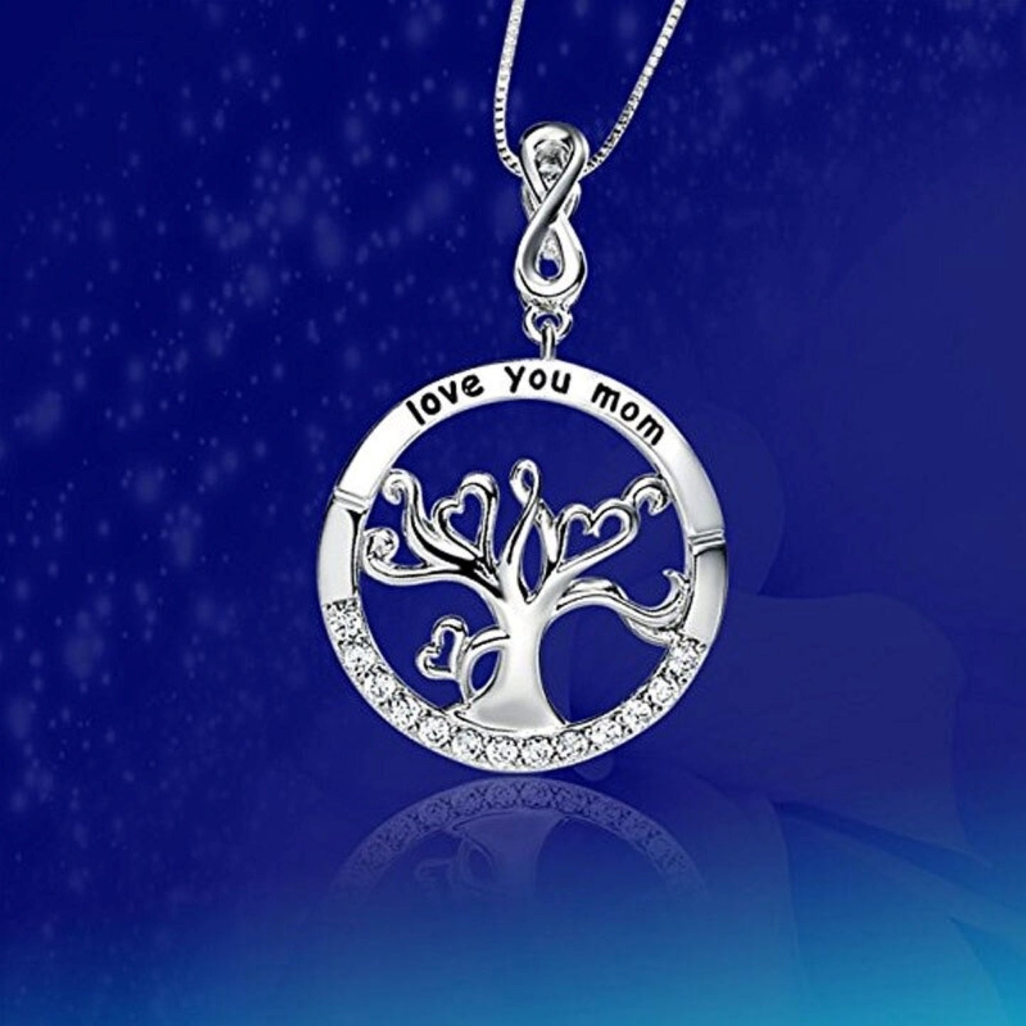 Necklace Gift for Mom Silver Tree of Life Necklace