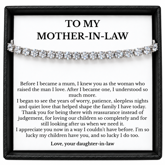 Mother-in-Law Tennis Bracelet from Daughter-in-Law