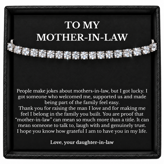 Mother-in-Law Tennis Bracelet from Daughter-in-Law | I Got Lucky