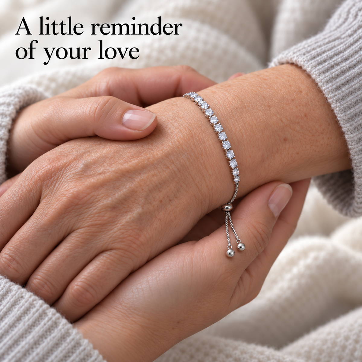 Mum Tennis Bracelet from Daughter with Message Card