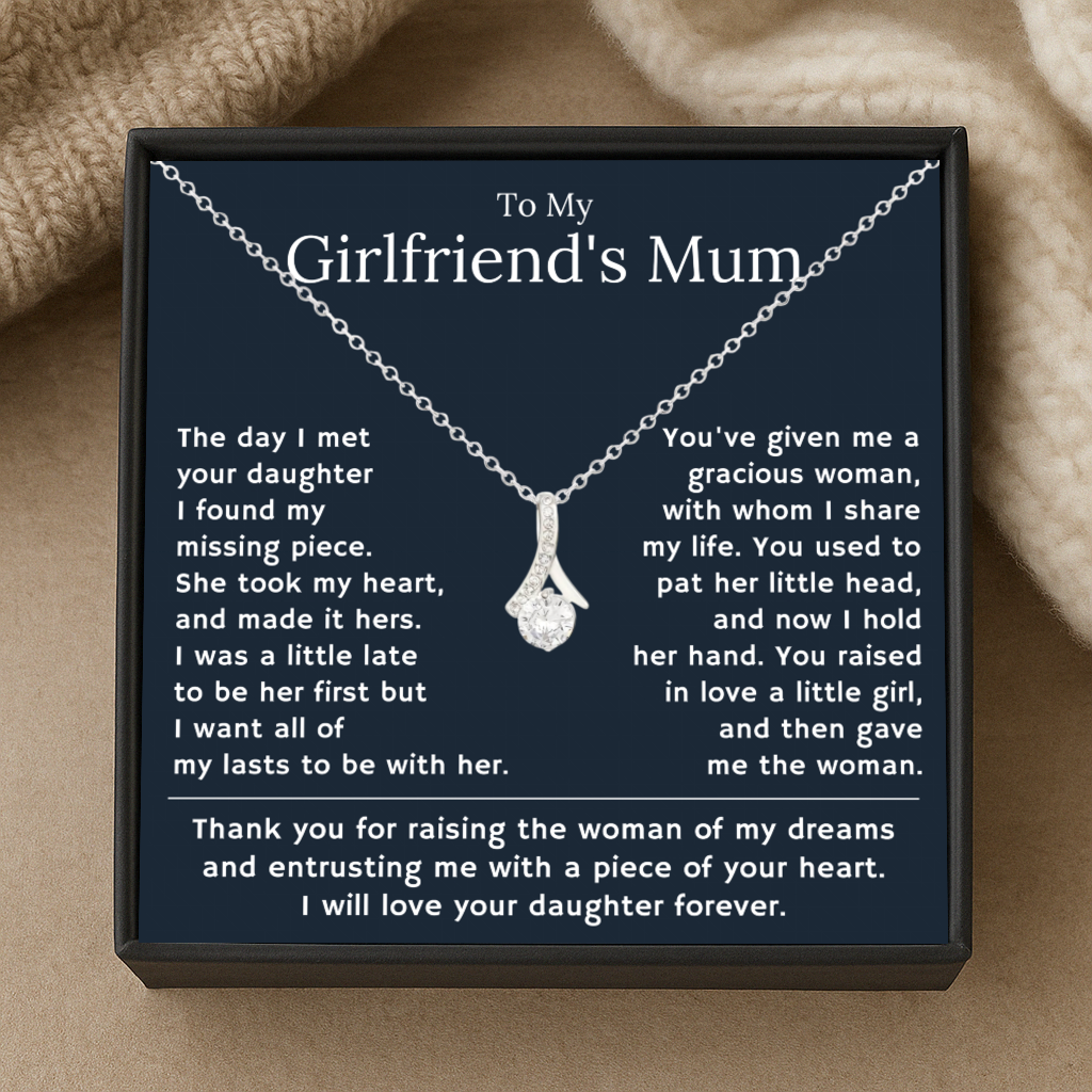 Gift for Girlfriend's Mum – Sentimental Necklace with Message Card & Gift Box