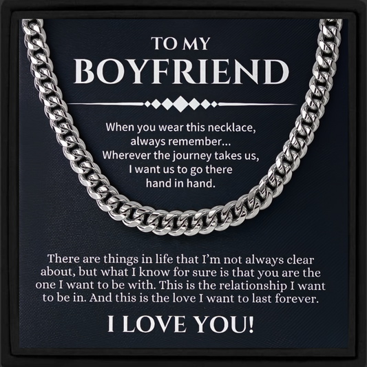 Gift for Boyfriend Cuban Chain Necklace