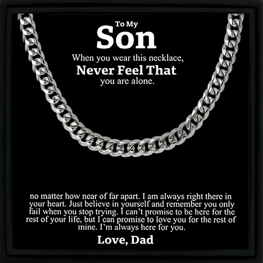 Necklace Gift for My Son From Dad