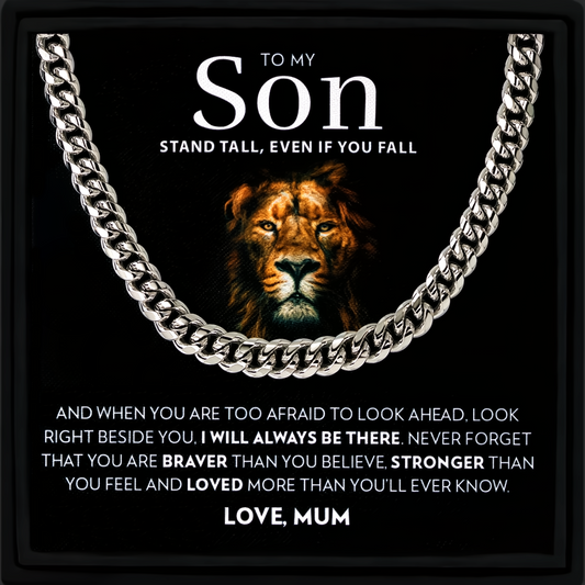 Gift for Son from Mum Cuban Chain Necklace