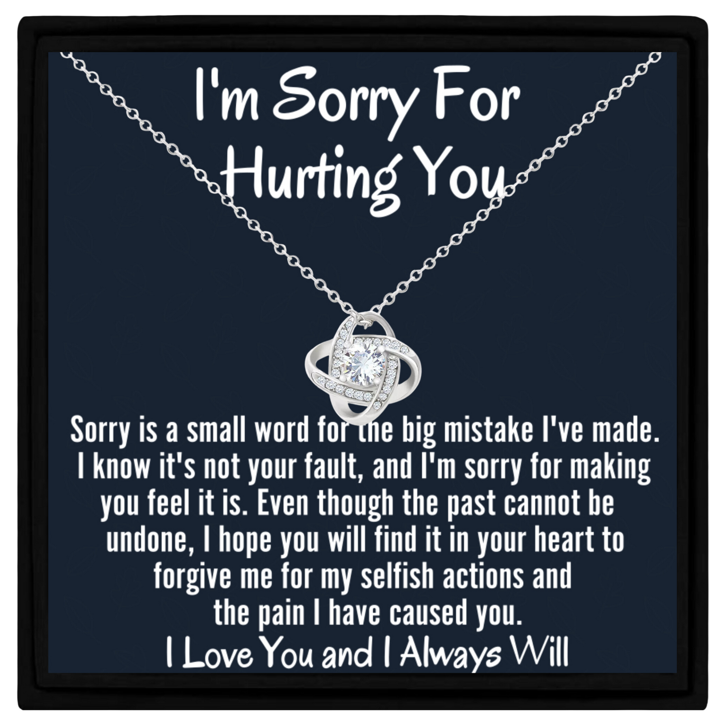 I’m Sorry for Hurting You Necklace Gift Apology Gift