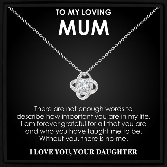 Mum Necklace from Daughter – Gift for Mum Birthday Christmas Mother’s Day Just Because