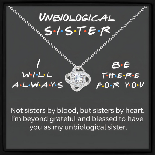 Unbiological Sister Necklace Gift – Sister by Heart Jewellery for Best Friend or Soul Sister