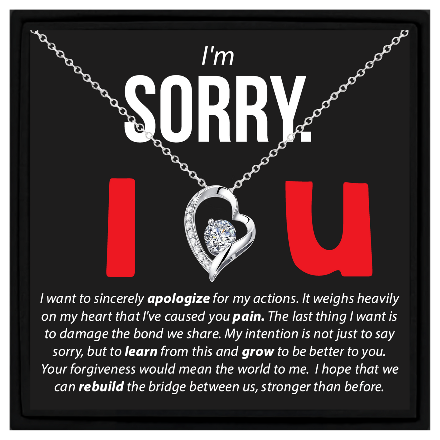 Sorry Necklace Gift