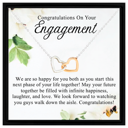 Congratulations On Your Engagement Necklaces For Bride-to-be Engagement Gift For Her