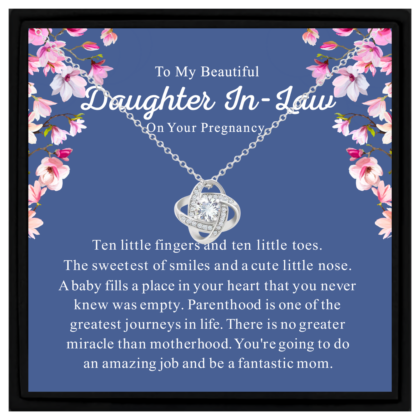 Daughter-in-Law Pregnancy Gift Message Card Jewellery