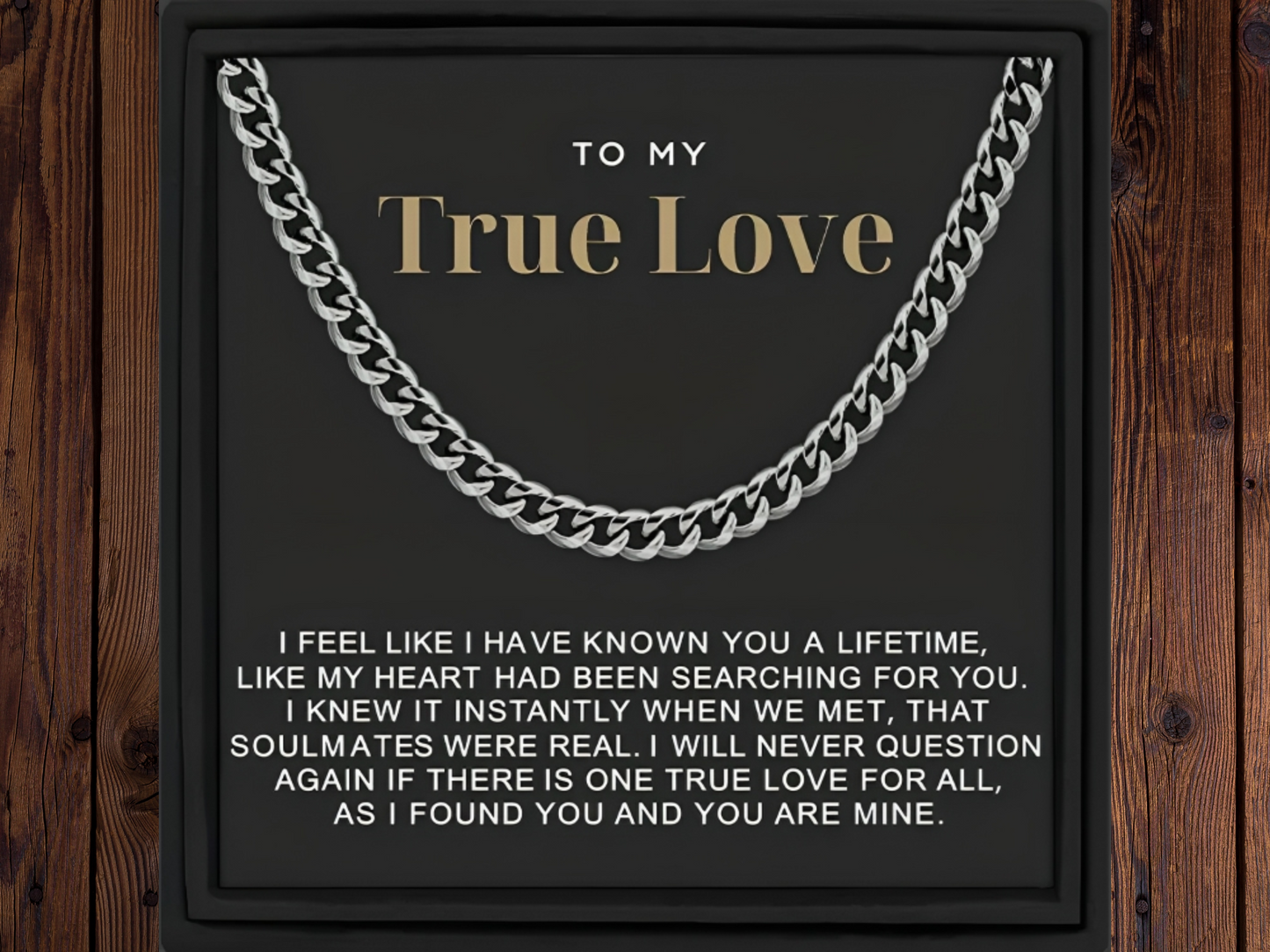 Gift For My True Love Gift for Man Necklace Gift for Him