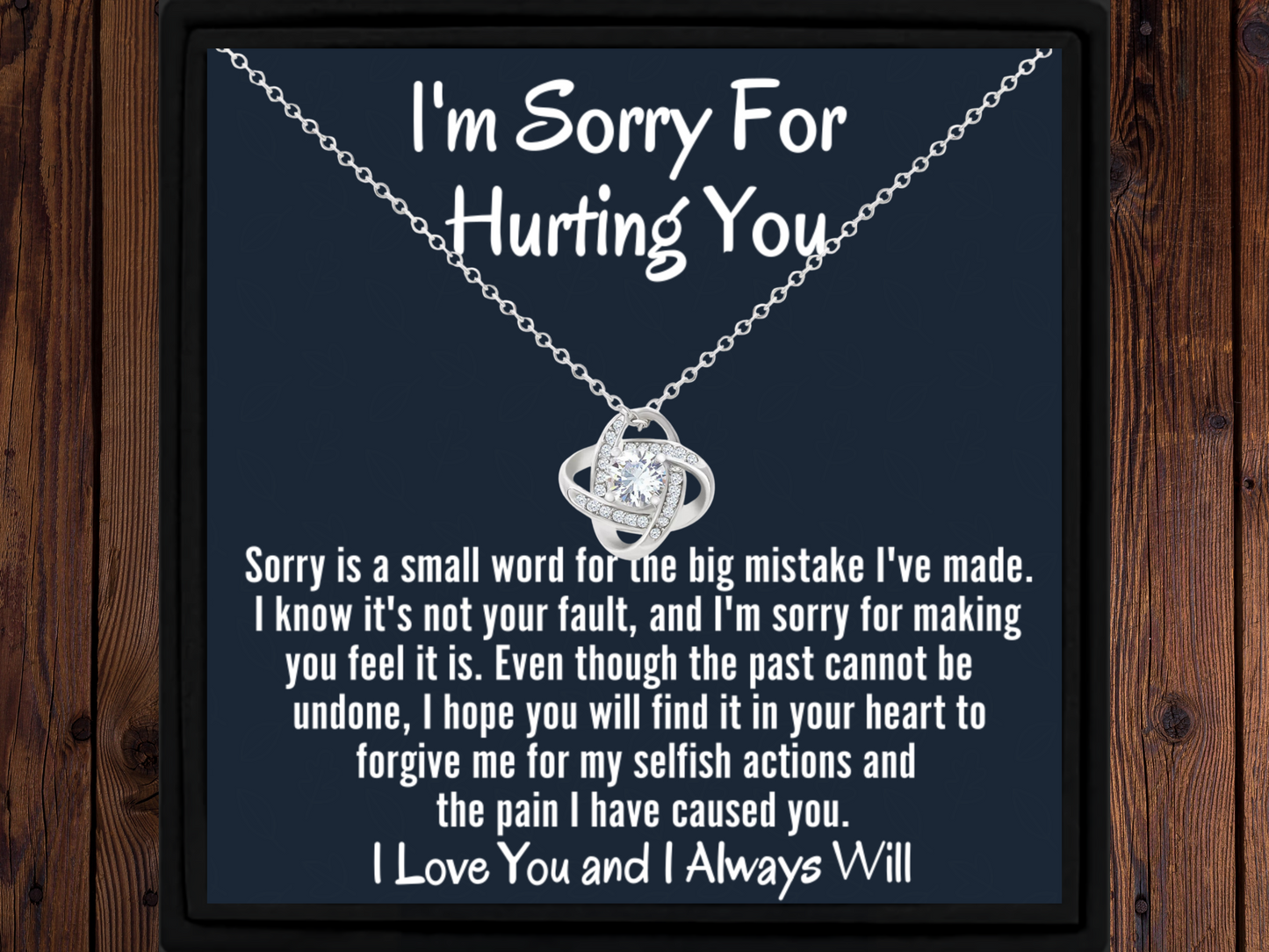 I’m Sorry for Hurting You Necklace Gift Apology Gift