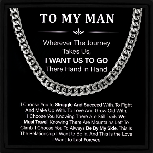 To My Man Cuban Chain Gift