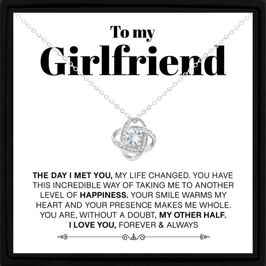 To My Girlfriend Necklace Gift