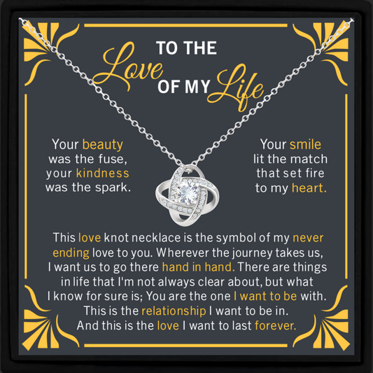 Love of My Life Necklace Gift for Her