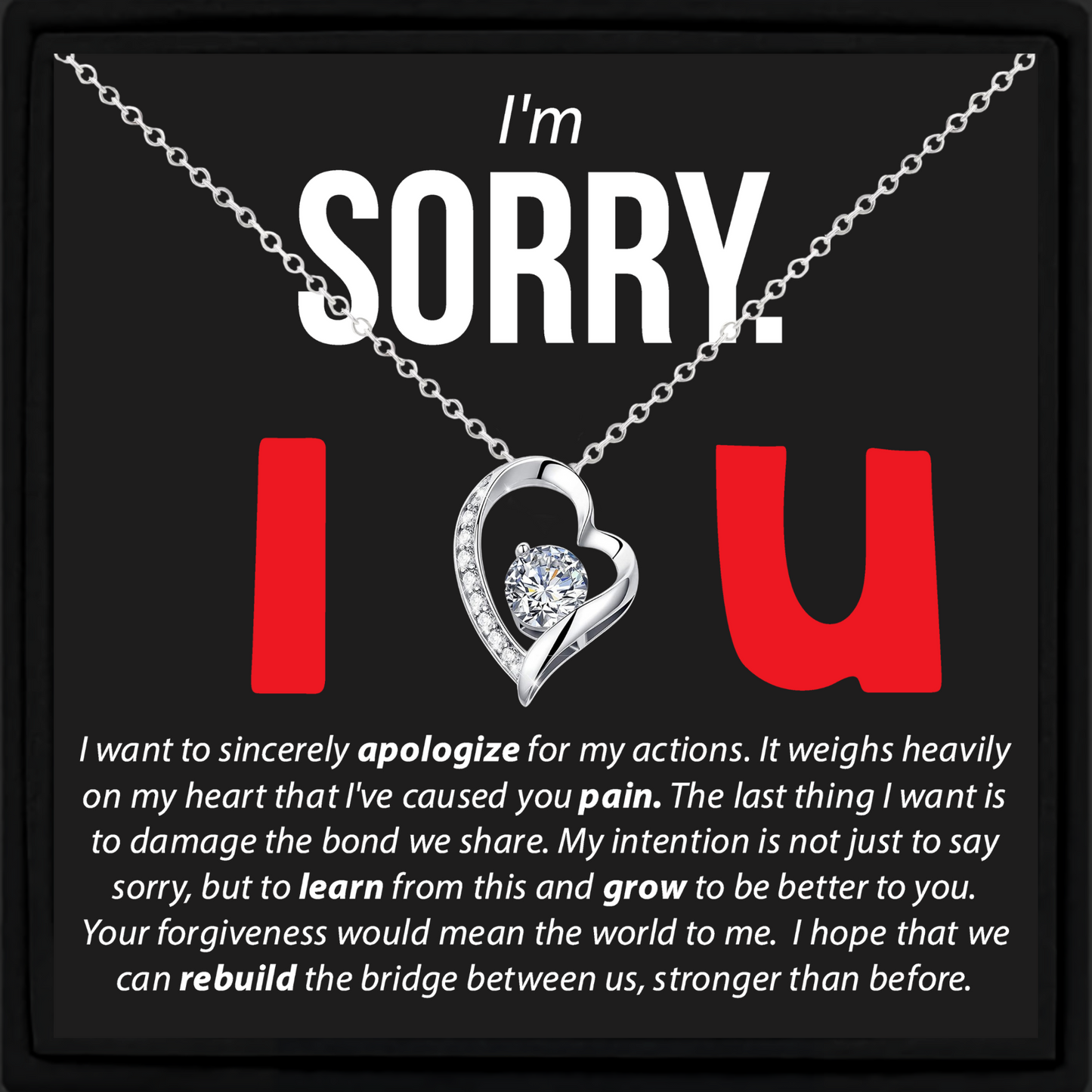 Sorry Necklace Gift