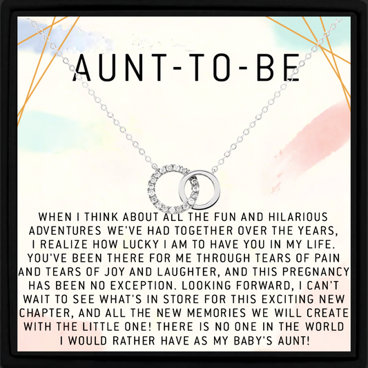 Aunt to Be Gift Sterling Silver Necklace for Future Aunt Gift